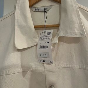 Shimmery denim jumpsuit